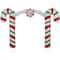 7ft. Lighted Double Candy Cane Archway Outdoor Christmas Decoration